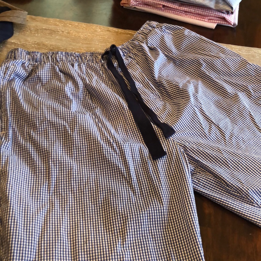 Charles Tyrwhitt blue gingham lounge pants